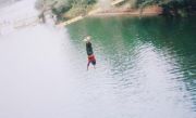 Jumping in Vangvieng